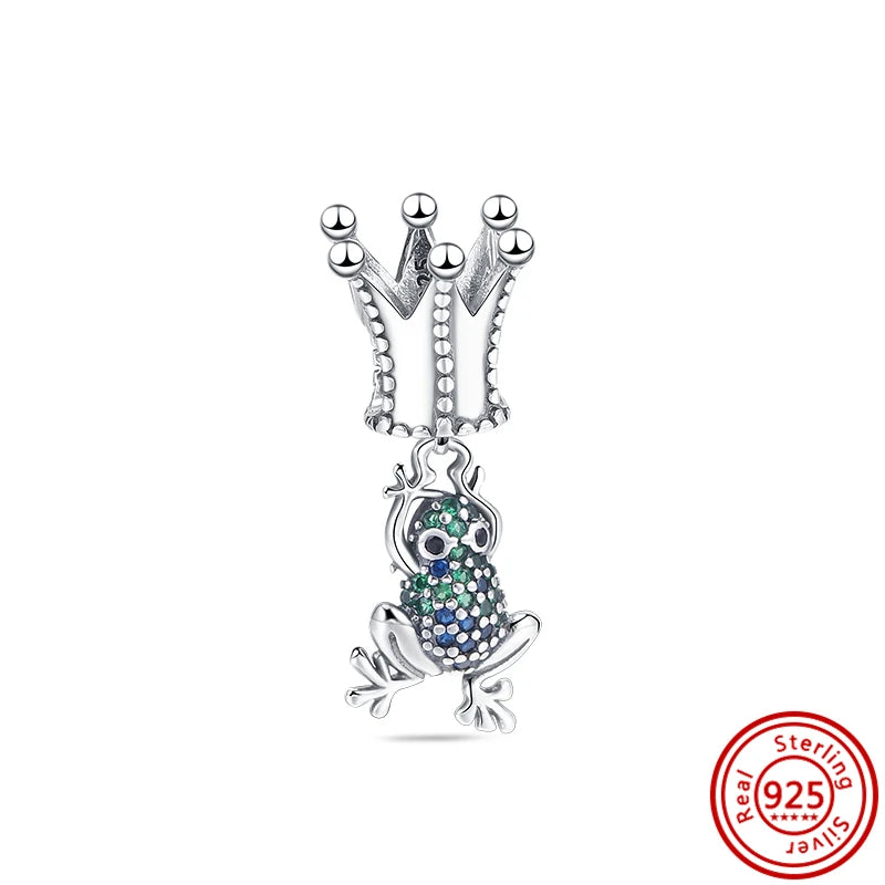 New 925 Sterling Silver Love White Zirconia Diy Charms Beads Fit Original Snake Bracelet for Women Jewelry Making Design Bangles