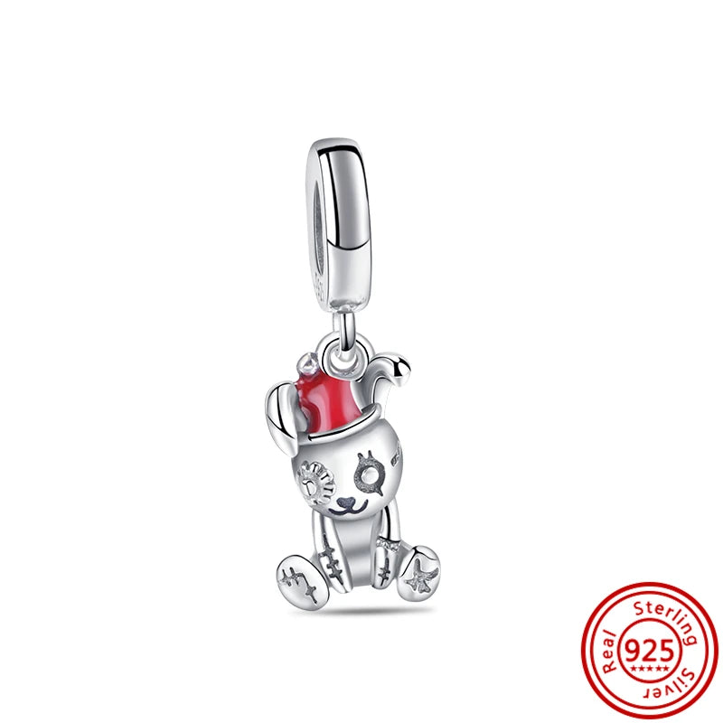 New 925 Sterling Silver Love White Zirconia Diy Charms Beads Fit Original Snake Bracelet for Women Jewelry Making Design Bangles