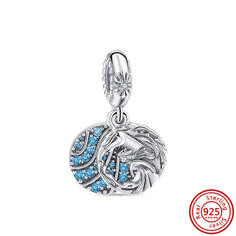 New 925 Sterling Silver Love White Zirconia Diy Charms Beads Fit Original Snake Bracelet for Women Jewelry Making Design Bangles