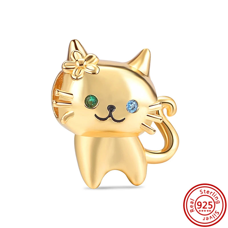 New 925 Sterling Silver Love White Zirconia Diy Charms Beads Fit Original Snake Bracelet for Women Jewelry Making Design Bangles