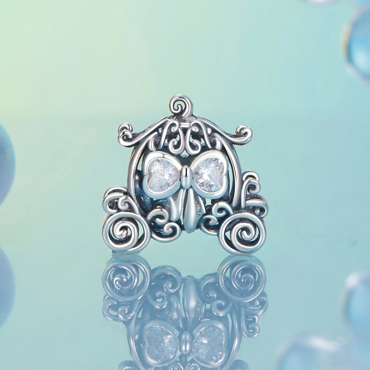 Trend DIY Bracelet Necklace Pendant 925 Sterling Silver Cartoon Fairy Tale Princess Pumpkin Jewelry Pendant for Women