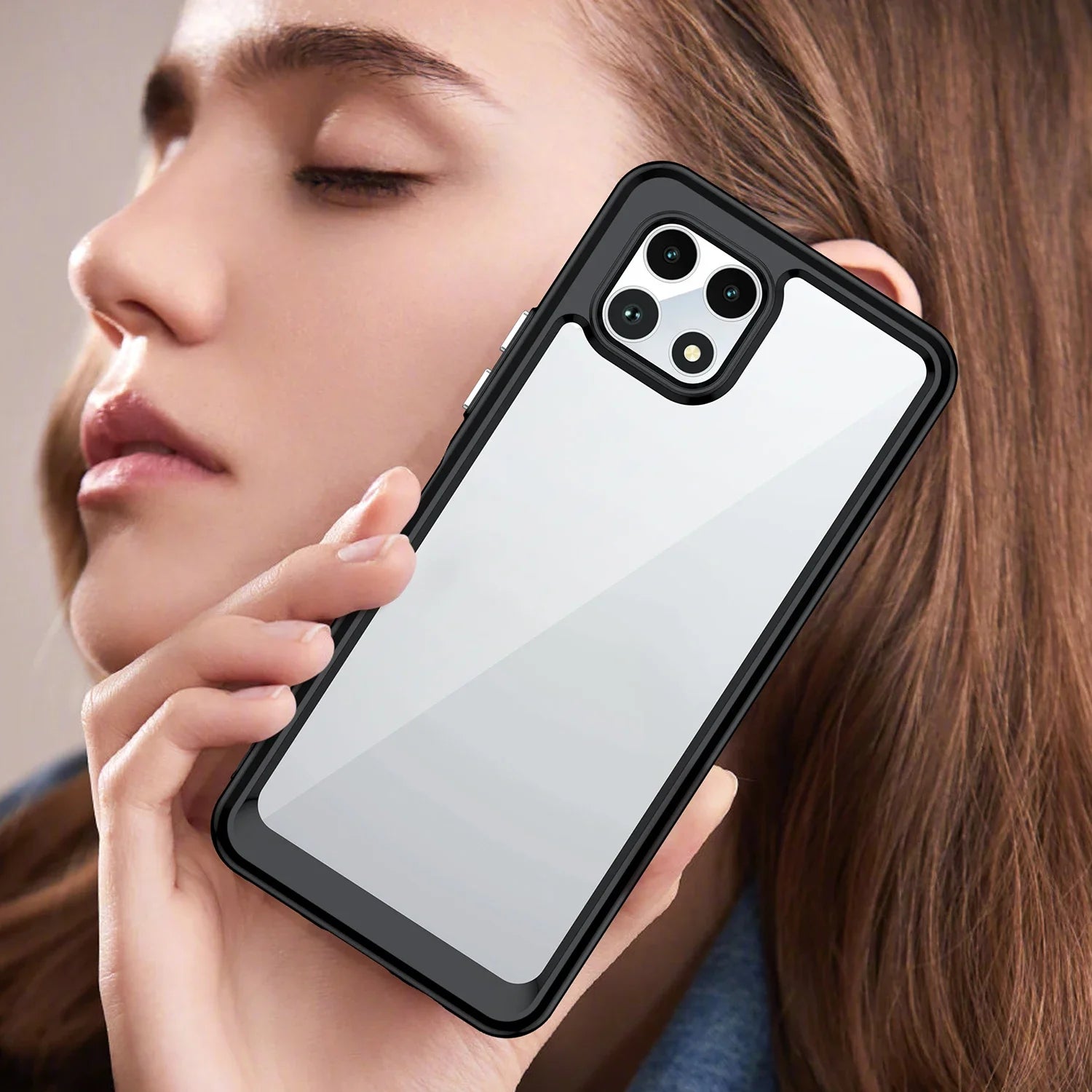 Soft border + hard Acrylic back чехол Cases For T-Mobile REVVL 7 Pro Cover for T Mobile REVVL 7Pro Fiber Phone full Funda Capa