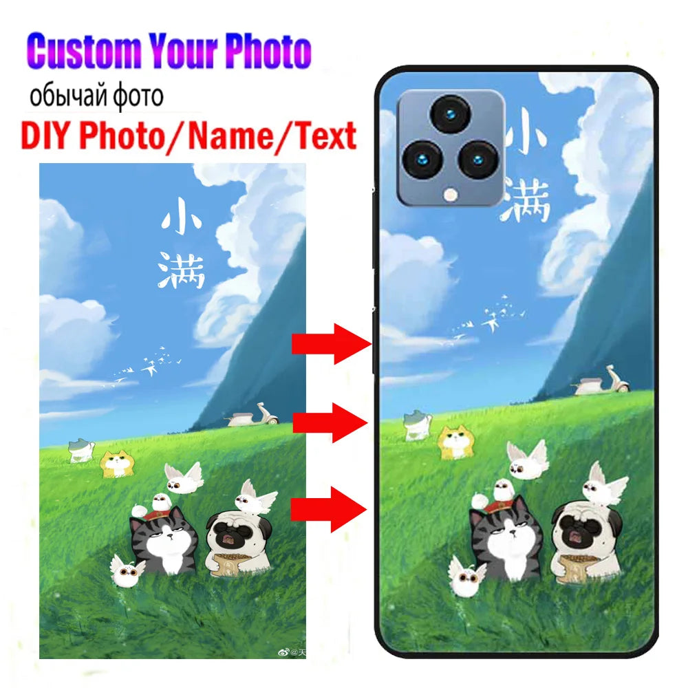 Custom Photo Phone Cases For T-Mobile Revvl 6 7 Pro 5G Cover DIY Personalised Image Name Design For T-Mobile T Phone 2 Pro Case