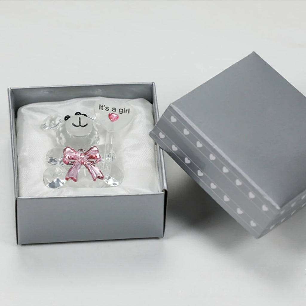 Crystal Bear Crafts in Gift Box for Valentine's Day Wedding Souvenir Birthday Carnival Party Teacher Friend Mother's Day Gift