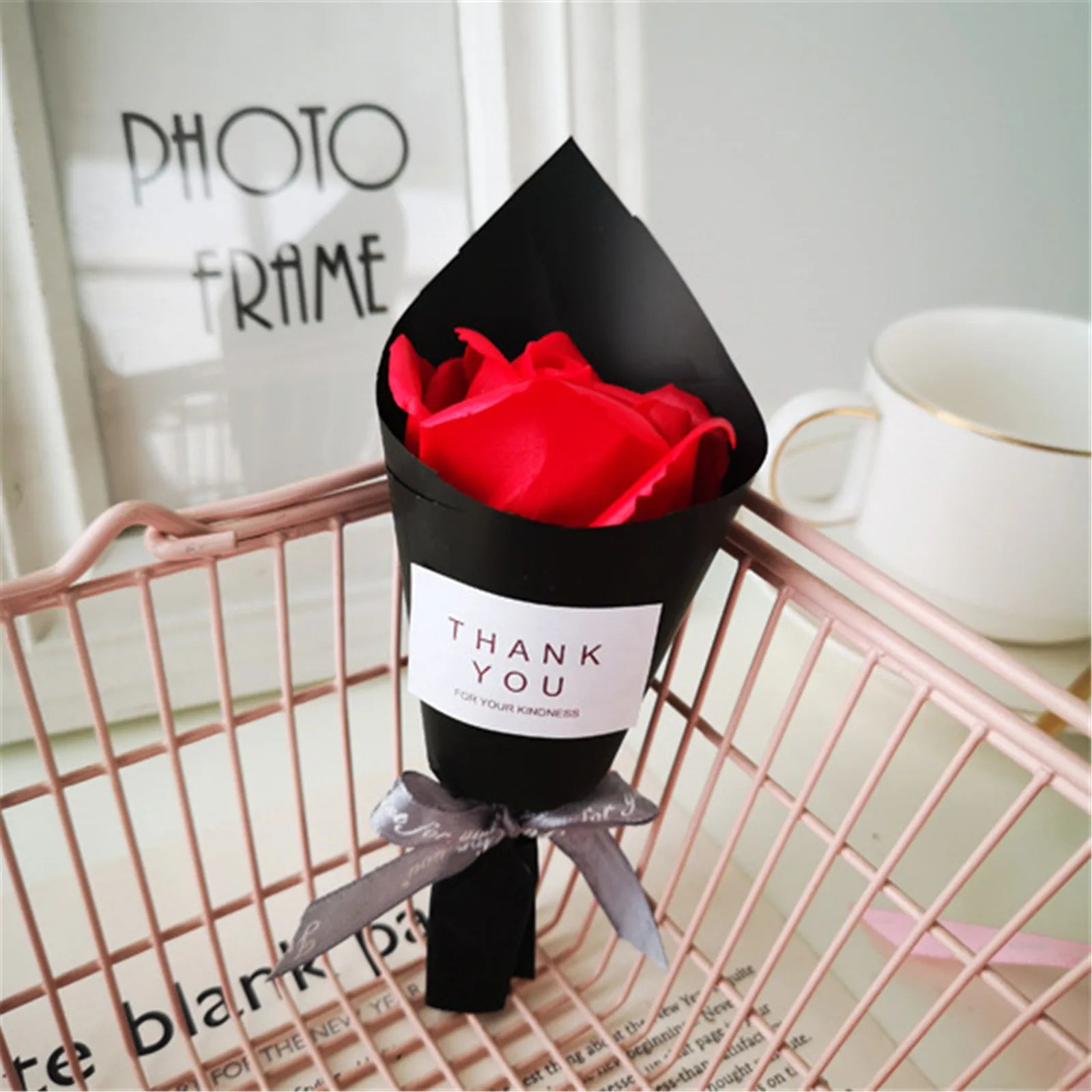 Soap Flower Bouquet Valentine'S Day Artificial Flower Rose Soap Bouquet Home Wedding Decoration Christmas Valentine'S Day Gift