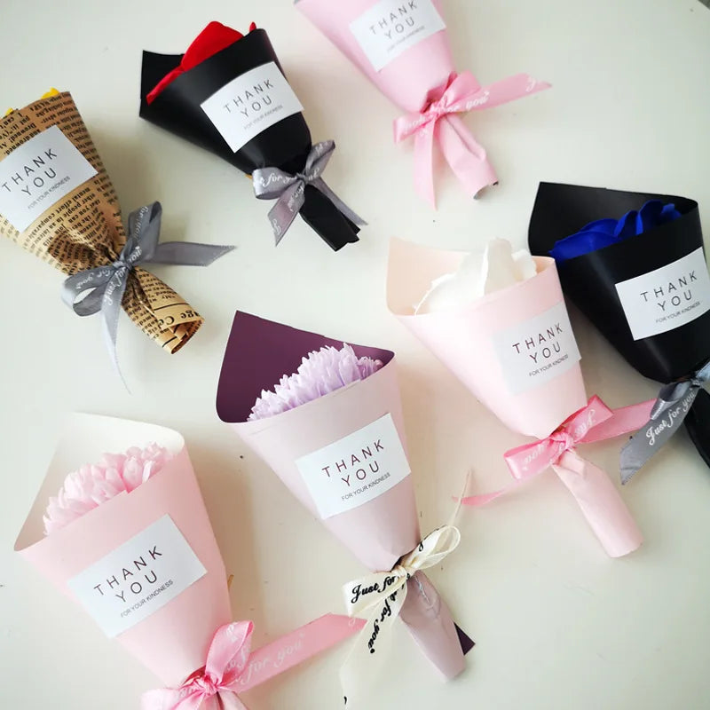 Soap Flower Bouquet Valentine'S Day Artificial Flower Rose Soap Bouquet Home Wedding Decoration Christmas Valentine'S Day Gift