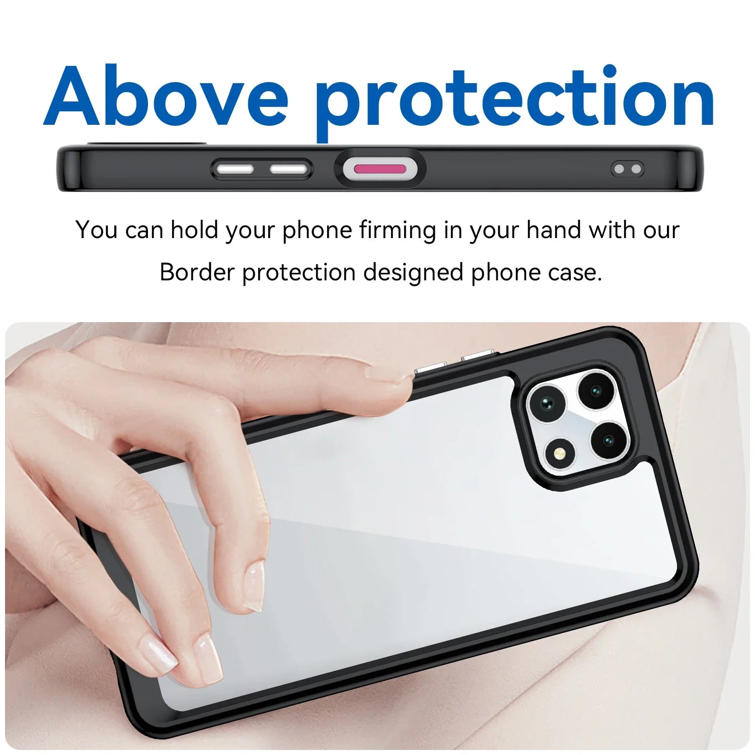 Soft border + hard Acrylic back чехол Cases For T-Mobile REVVL 7 Pro Cover for T Mobile REVVL 7Pro Fiber Phone full Funda Capa