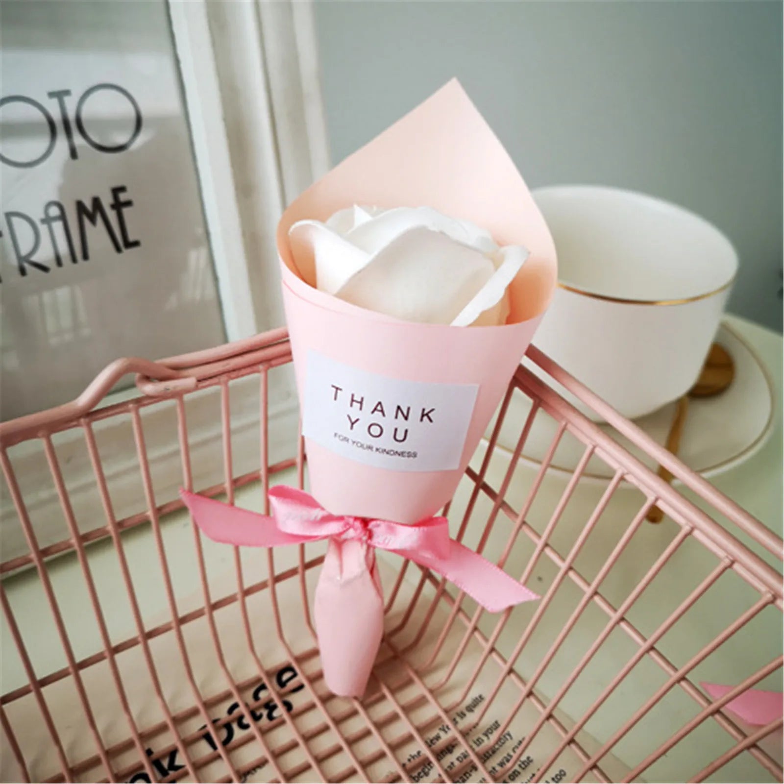 Soap Flower Bouquet Valentine'S Day Artificial Flower Rose Soap Bouquet Home Wedding Decoration Christmas Valentine'S Day Gift