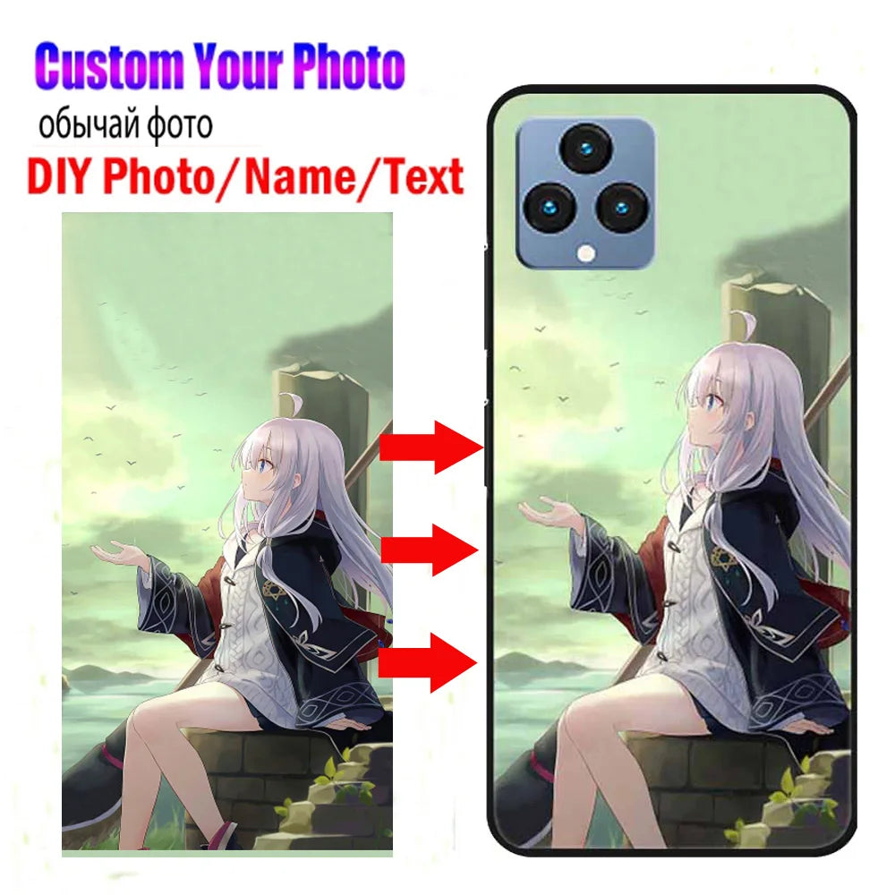 Custom Photo Phone Cases For T-Mobile Revvl 6 7 Pro 5G Cover DIY Personalised Image Name Design For T-Mobile T Phone 2 Pro Case